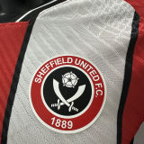 2023/24 Sheffield United Home Player Version Jersey 谢菲尔德联
