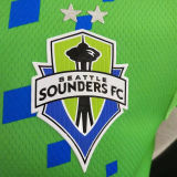 2022 Seattle Sounders Home Green Player Version Jersey