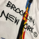 Nets White City Edition NBA Pants