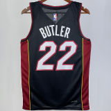 2023/24 Miami Heat BUTLER #22 Black NBA Jerseys 热压