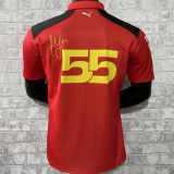 2023 Ferrari F1 55 Red Team POLO T-Shirt 有领