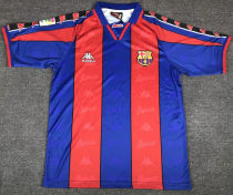 BA Home Red and Blue Retro Soccer Jersey 96-97(Name:RONALDO Number:9)