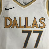 Mavericks DONCIC #77 White City Edition NBA Jerseys