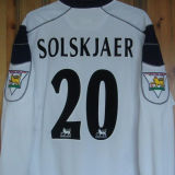 2000/01 M Utd Away White Retro Fans Soccer Jersey