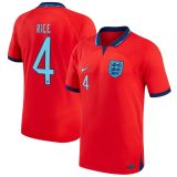RiCE #4 England 1:1 Away Red Fans Jersey 2022/23