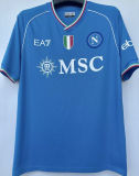 2023/24 Napoli Home Blue Player Version Jersey 带胸前金章