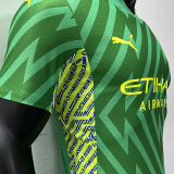 2023/24 Man City Goalkeeper Green Player Version Jersey