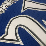 2003/04 Timberwolves GARNETT #21 Retro Blue NBA Jerseys热压