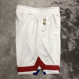 2023 Nets White Retro NBA Pants