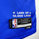 2023/24 Timberwolves TOWNS #32 Blue City Edition NBA Jerseys 热压