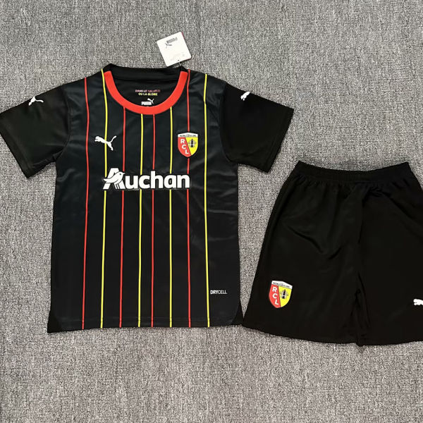 2023/24 Lens Away Black Kids Soccer Jersey