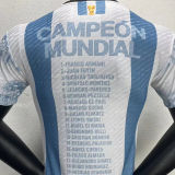 2022/23 Argentina Home Champions Player Version Soccer Jersey (3 Stars 3星)