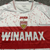 2023/24 VFB Stuttgart Home White Fans Soccer Jersey