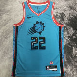 2023/24 Suns AYTON #22 Wathet City Edition NBA Jerseys
