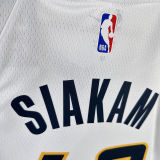 2023/24 Pacers SIAKAM #43 White NBA Jerseys