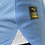 2023/24 Man City Home Blue Player Version Long Sleeve Jersey