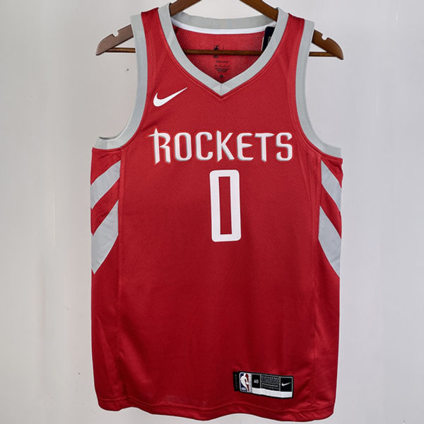 Rockets WESTBROK #0 Red NBA Jerseys