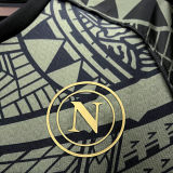 2023/24 Napoli Third Black Fans Jersey 带胸前金章