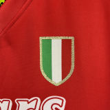1990/91 Napoli Away Red Retro Soccer Jersey