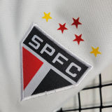 2023/24 Sao Paulo Home White Kids Soccer Jersey