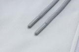 2024 BA Light Gray Hoody Zipper Jacket Tracksuit