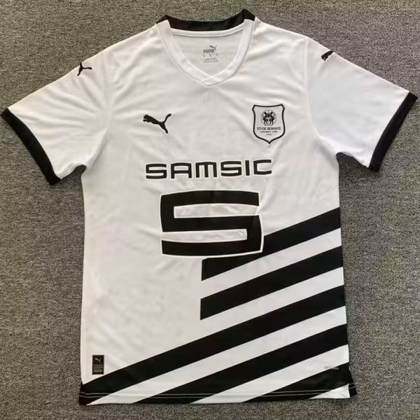 2023/24 Rennais Away White Fans Soccer Jersey