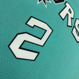 Spurs LEONARD #2 Light Green City Edition NBA Jerseys