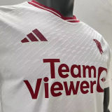 2023/24 M Utd Third White Player Version Soccer Jersey 白色三边
