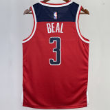 2023/24 Wizards BEAL #3 Red Away NBA Jerseys