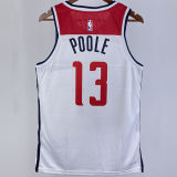 2023/24 Wizards POOLE #13 White Home NBA Jerseys