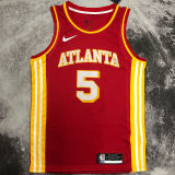 2023 Hawks MURRAY #5 Red NBA Jersey