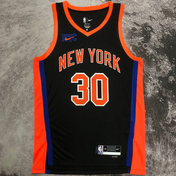 2023 NY Knicks RANODLE #30 Black City Edition NBA Jerseys