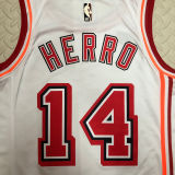 Miami Heat HERRO #14 White Retro NBA Jerseys