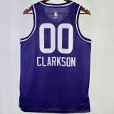 2023/24 Jazz CLARKSON #00 Purple City Edition NBA Jerseys