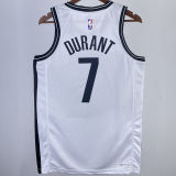 2023/24 Nets DURANT #7 White NBA Jerseys