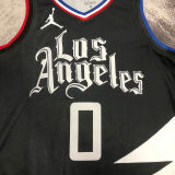 2023 Clippers WESTBROOK #0 Black NBA Jerseys