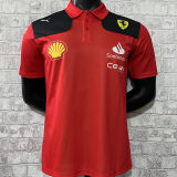 2023 Ferrari F1 55 Red Team POLO T-Shirt 有领
