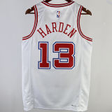 2023/24 Rockets HARDEN #13 White City Edition NBA Jerseys