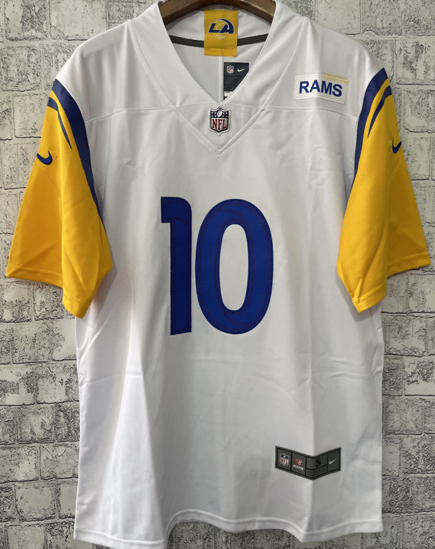 Men's Los Angeles Rams KUPP #10 White NFL Jersey