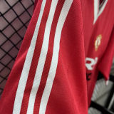 1983 M Utd Home Red Retro Soccer Jersey