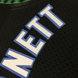 1997/98 Timberwolves GARNETT #21 Black Retro NBA Jerseys 热压