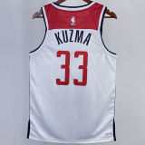 2023/24 Wizards KUZMA #33 White Home NBA Jerseys