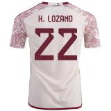 H. LOZANO #22 Mexico 1:1 Quality Away Fans Soccer Jersey
