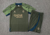 2024 PSG Dark Green Training Jersey(A Set)