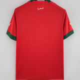 2022/23 Morocco Home Red Fans Soccer Jersey