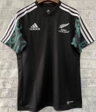 2022/23 Māori All Blacks Black Rugby Shirt 有钮 毛利人
