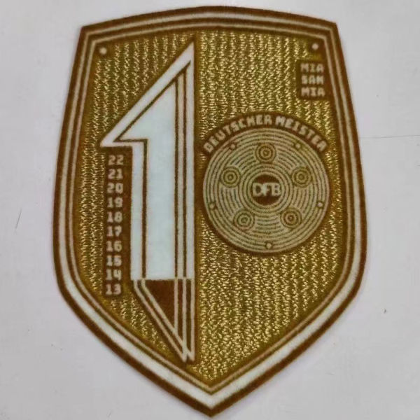 Bundesliga BFC 10 Champion Patch 2022 10连冠章 (You can buy it alone OR tell us which jersey to print it on. )