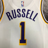 2023 Lakers RUSSELL #1 White NBA Jerseys 热压