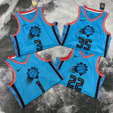2023/24 Suns DURANT #35 Wathet City Edition NBA Jerseys