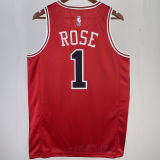 2023/24 Bulls ROSE #1 Red NBA Jerseys